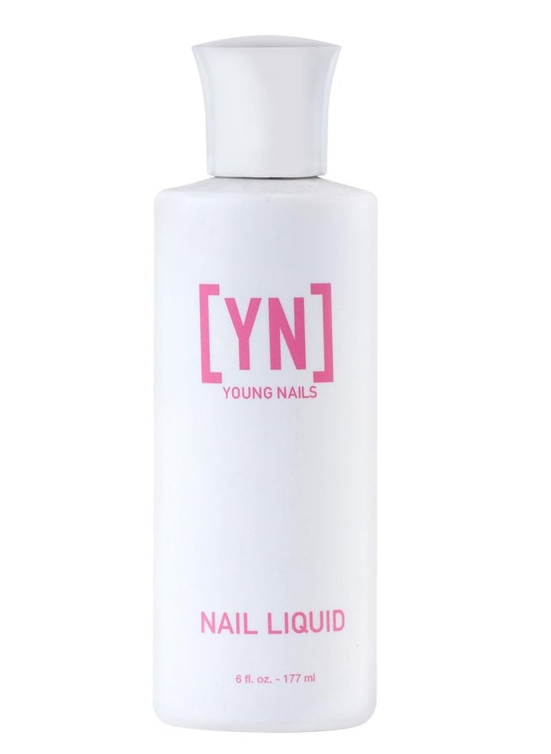 Young Nails Nail Liquid. Professional Grade High Quality Monomer. Use with Nail Powder for Acrylic Nails At Home. Low Odor, Mess + MMA Free, Non-Yellowing Nail Liquid