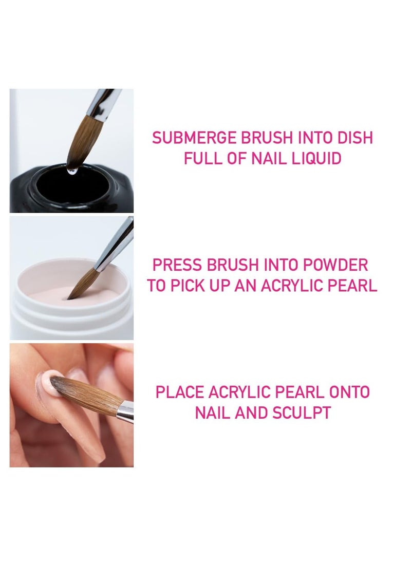Young Nails Nail Liquid. Professional Grade High Quality Monomer. Use with Nail Powder for Acrylic Nails At Home. Low Odor, Mess + MMA Free, Non-Yellowing Nail Liquid