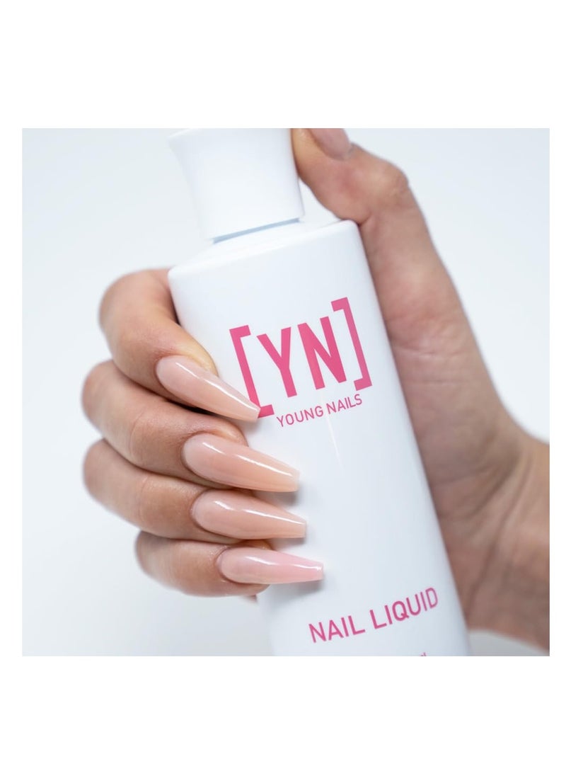 Young Nails Nail Liquid. Professional Grade High Quality Monomer. Use with Nail Powder for Acrylic Nails At Home. Low Odor, Mess + MMA Free, Non-Yellowing Nail Liquid