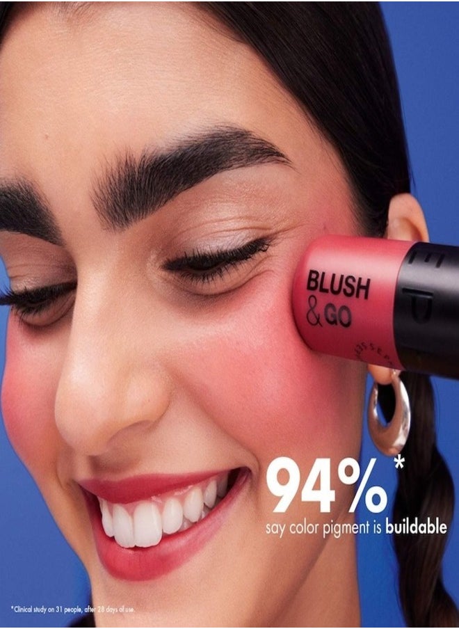 SEPHORA COLLECTION Blush & Go Longwear Matte Liquid Blush – 2-in-1 Lip & Cheek Color – 03 On The Bright Side - Dusty Orange Matte – 7ml