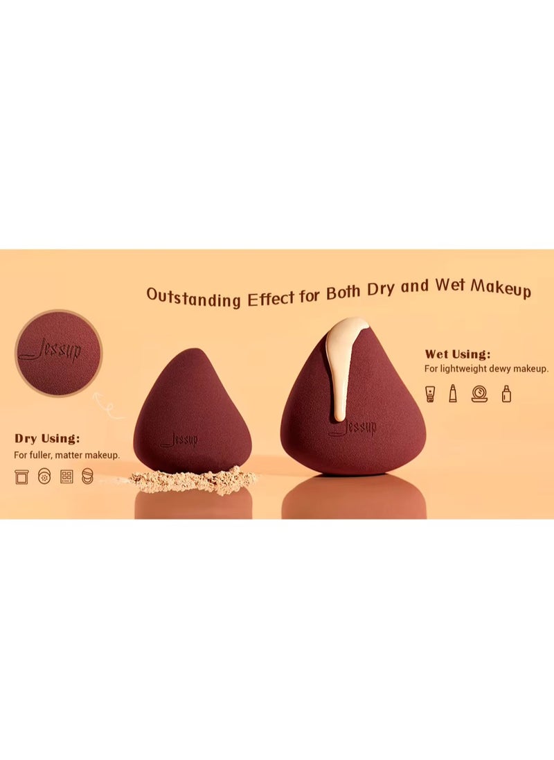 Jessup Makeup Brush Light Gray Foundation Brush with Makeup Sponge 1pc Kabuki Brush for Liquid, Cream or Flawless Powder Cosmetics Face Boby Brush T882