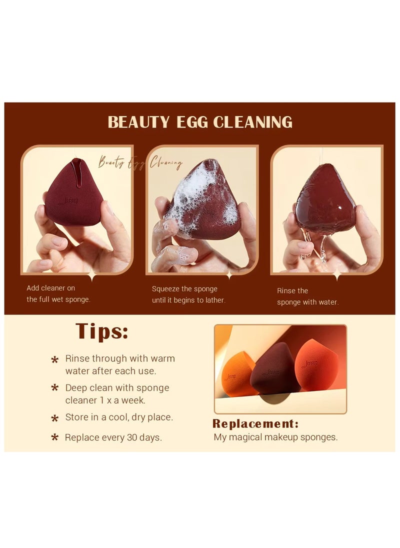 Jessup Makeup Brush Light Gray Foundation Brush with Makeup Sponge 1pc Kabuki Brush for Liquid, Cream or Flawless Powder Cosmetics Face Boby Brush T882