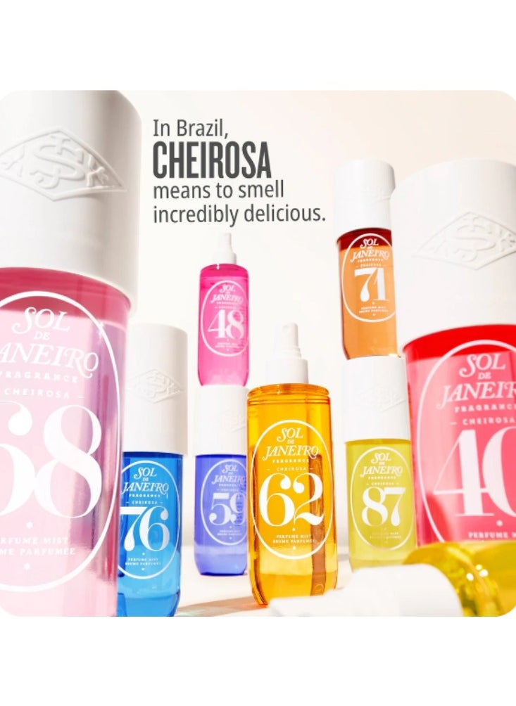 SOL DE JANEIRO Brazilian Crush Cheirosa 48 Perfume Mist – 90mL/3.0 fl oz | Floral & Sweet Scent with Tropical Notes | Long-Lasting, Vegan & Cruelty-Free Fragrance