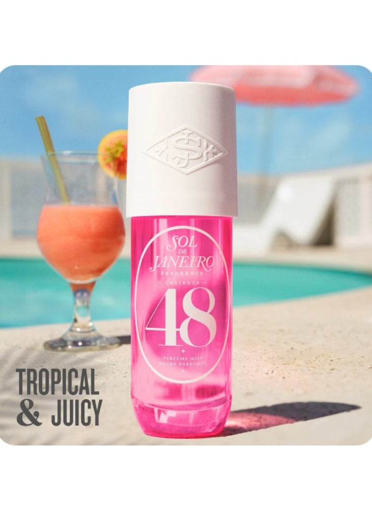 SOL DE JANEIRO Brazilian Crush Cheirosa 48 Perfume Mist – 90mL/3.0 fl oz | Floral & Sweet Scent with Tropical Notes | Long-Lasting, Vegan & Cruelty-Free Fragrance