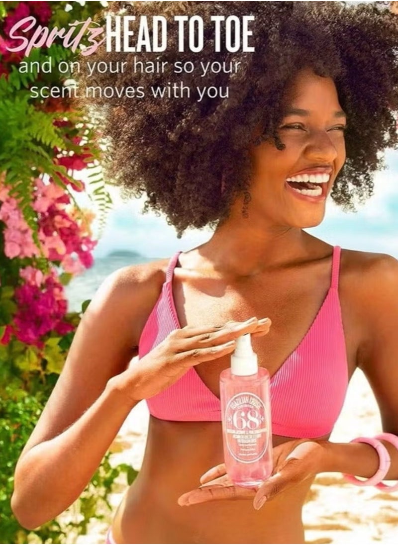 Sol de Janeiro Brazilian Crush Cheirosa 68 Beija Flor Perfume Mist – 90ml | Floral & Fruity Fragrance with Passionfruit, Pink Jasmine & Amber | Lightweight, Uplifting Scent for Women & Men