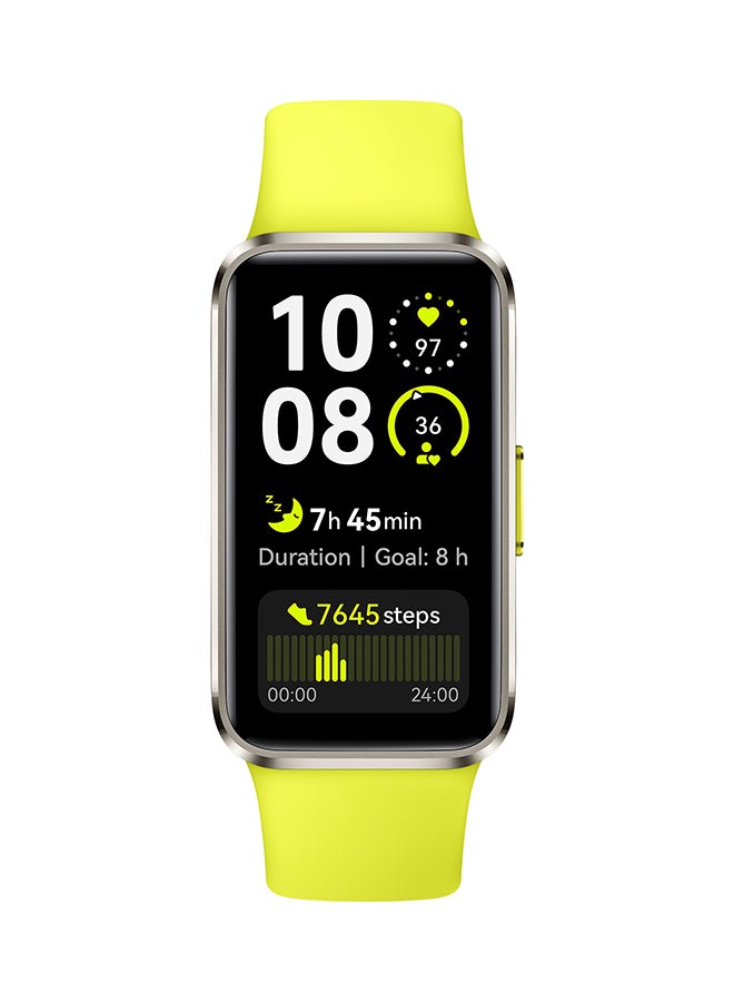 Band 10 Smartwatch, Metallic Design, iOS Android, Pro-Level Sleep Analysis, Fast Charging And Robust Battery Life, Sleek Aluminum Alloy Case Green