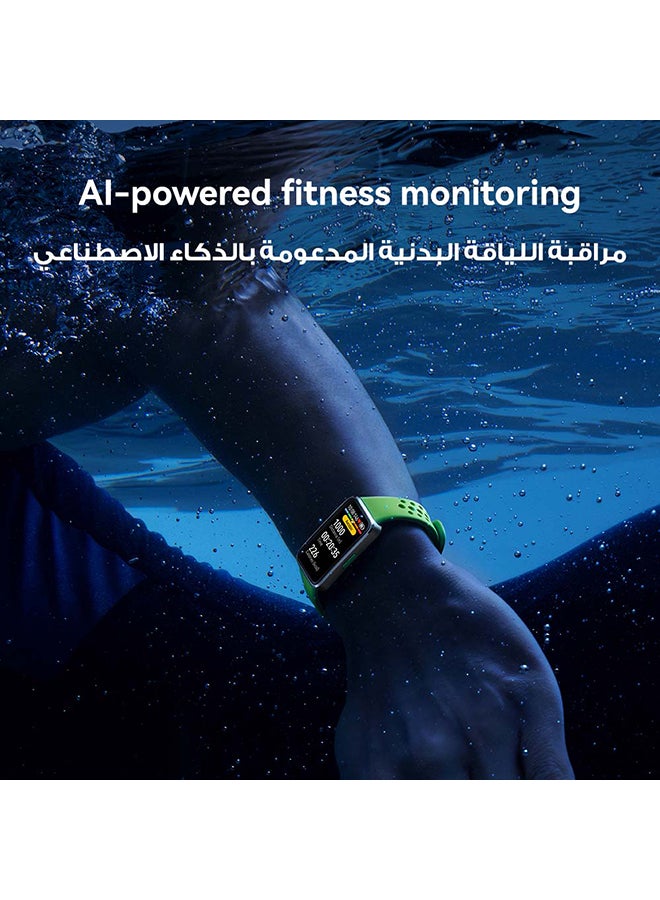 Band 10 Smartwatch, Metallic Design, iOS Android, Pro-Level Sleep Analysis, Fast Charging And Robust Battery Life, Sleek Aluminum Alloy Case Green