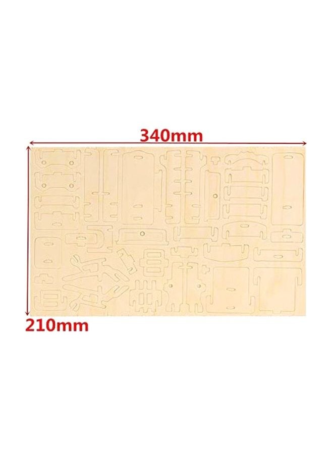 34-Piece Wooden 3D Dollhouse Furniture Puzzle