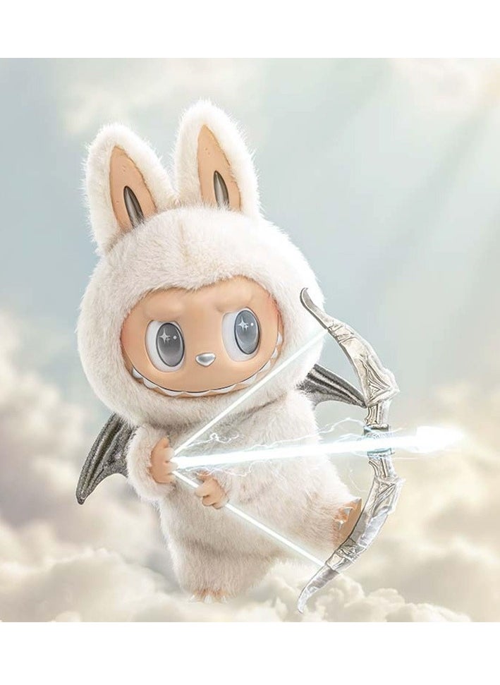 POP MART Plush Toy Made in China THE MONSTERS LABUBU Plush Toys Doll Zimomo White Labubu China Version for Kids Adults Boys Girls Soft Plush Toy Present Birthday Gifts for Children