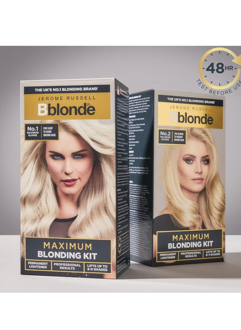 Bblonde Blonding Kit Permanent Lightener Permanent Blonde Bleach Hair Dye Professional Results With Avocado Oil Lifts 8 9 levels Blonding Kit No 1