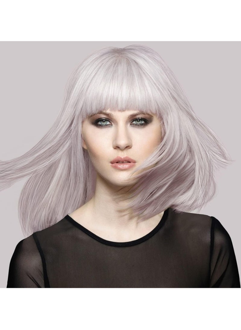 Russell Bblonde Maximum Colour Silver Toner Non Permanent Hair Toner for Pre Lightened and Naturally Blonde Hair Silver Hair Dye with No Ammonia or Peroxide Lasts up to 8 Washes 75ml