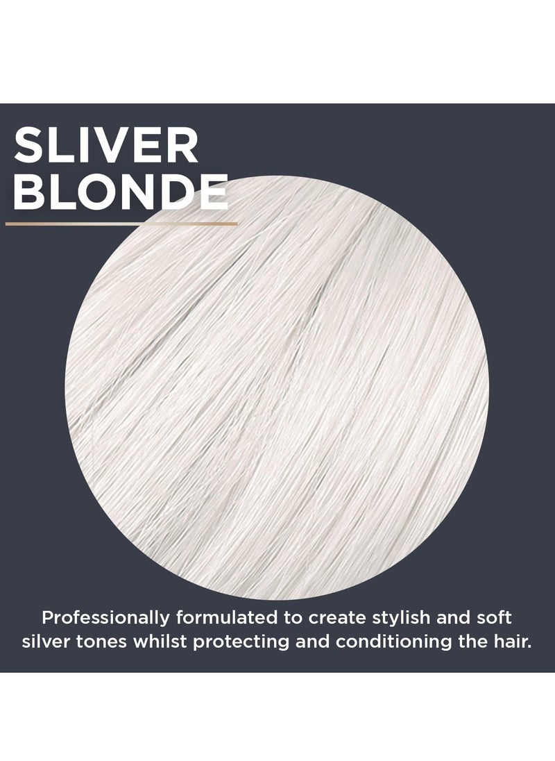 Russell Bblonde Maximum Colour Silver Toner Non Permanent Hair Toner for Pre Lightened and Naturally Blonde Hair Silver Hair Dye with No Ammonia or Peroxide Lasts up to 8 Washes 75ml