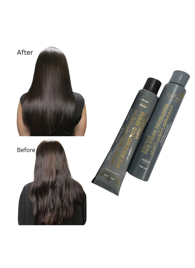Vintage Apple Anaerobic Hair Cream – 100% Organic Hair Dye and Natural Hair Color Cream, 200ml (10-in-1), offered in three unique shades and scents. Pack of 5