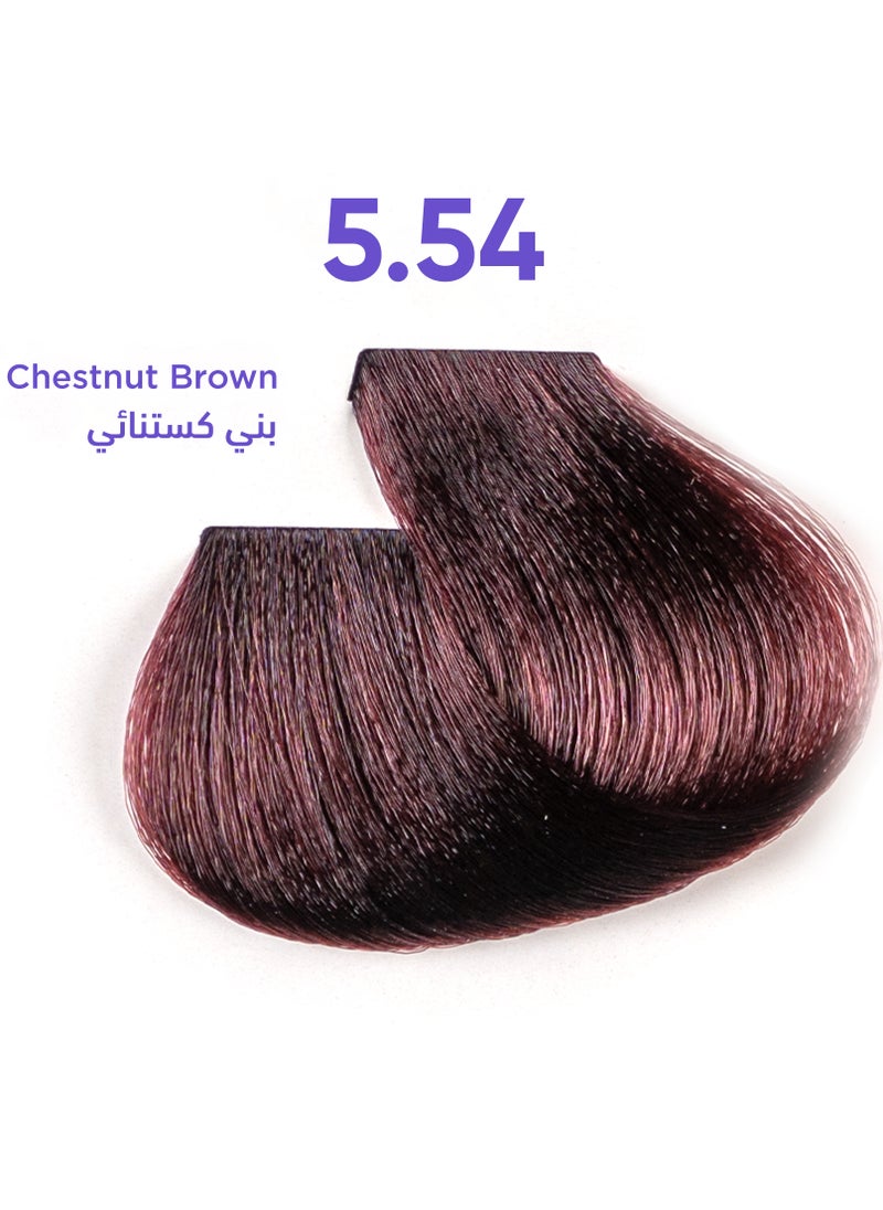1B Hair Dye Chestnut Brown Color 5.54 Tress Tones Tyrosine Enriched 100ML