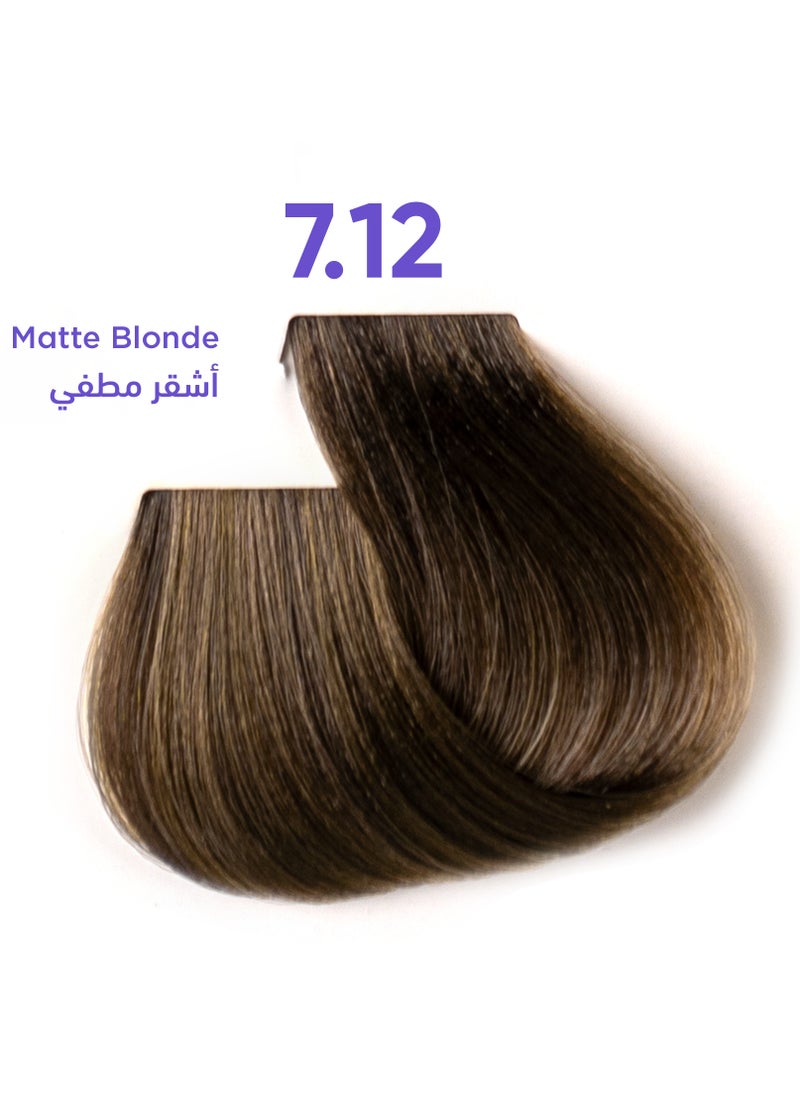 1B Hair Dye Matte Blonde Color 7.12 Tress Tones Tyrosine Enriched 100ML