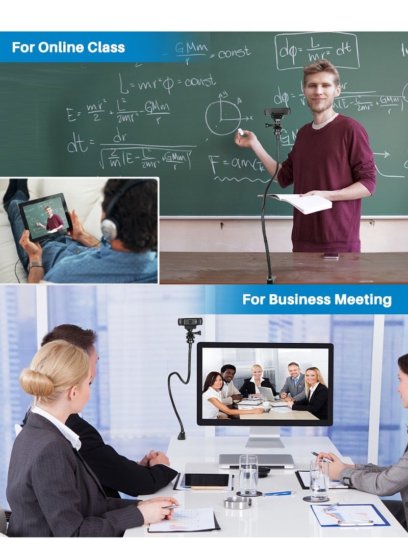 Webcam Mount Camera Clamp Stand Holder compatible with Logitech Webcam Pro C920 Streamcam