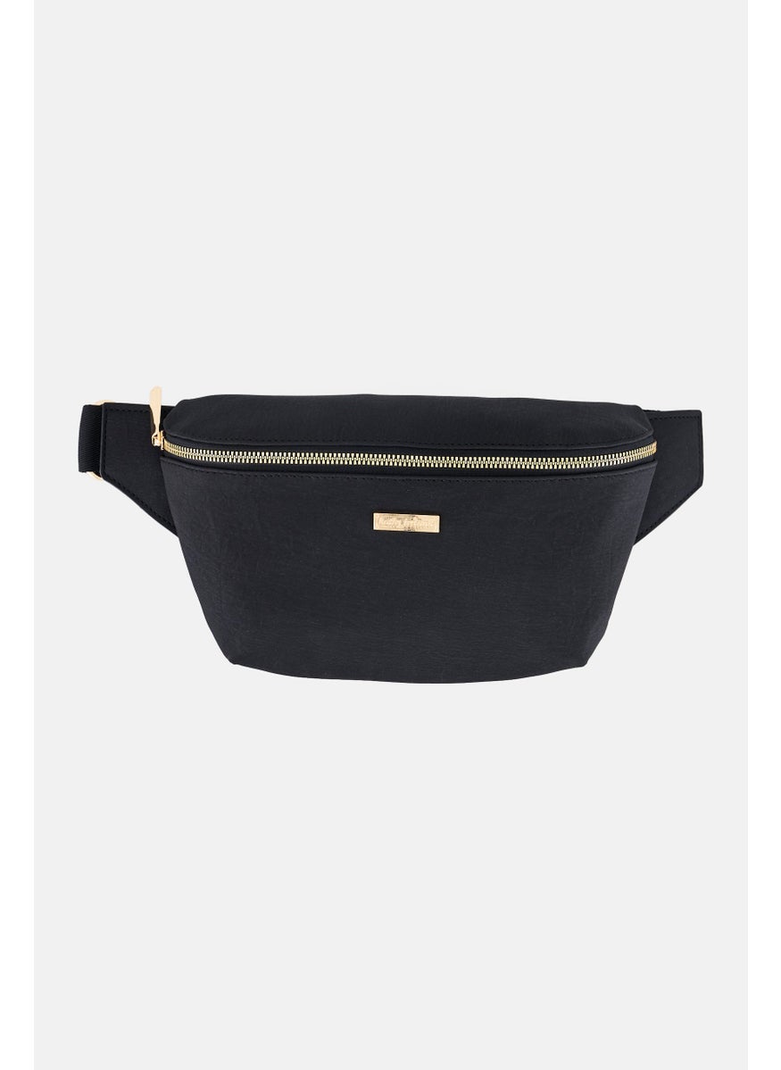 Women Brand Logo  Fanny Pack, Black