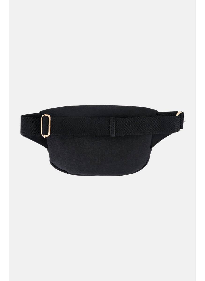 Women Brand Logo  Fanny Pack, Black
