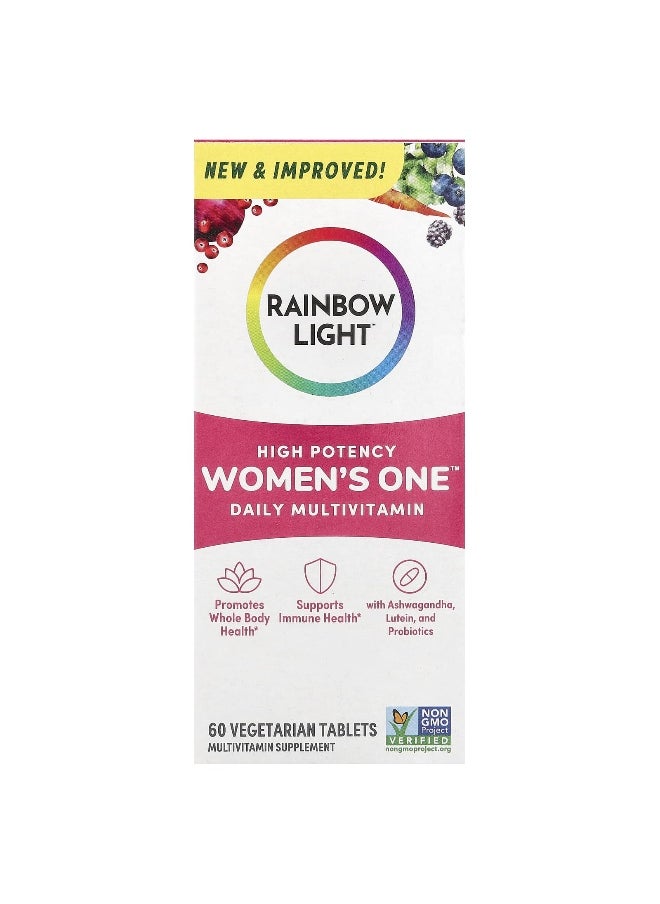 Rainbow Light, Women's One™ Daily Multivitamin, High Potency, 60 Vegetarian Tablets