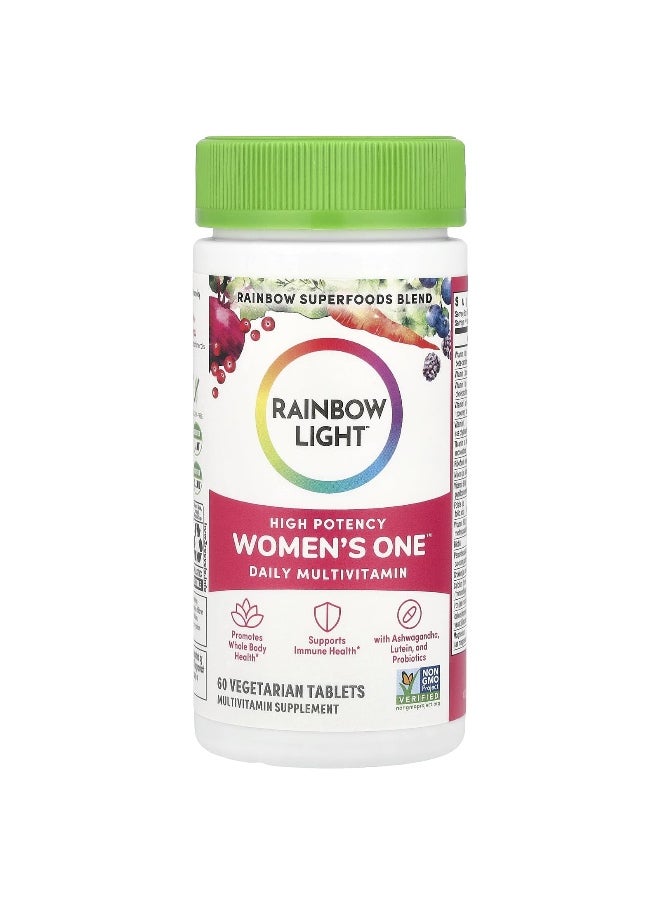 Rainbow Light, Women's One™ Daily Multivitamin, High Potency, 60 Vegetarian Tablets