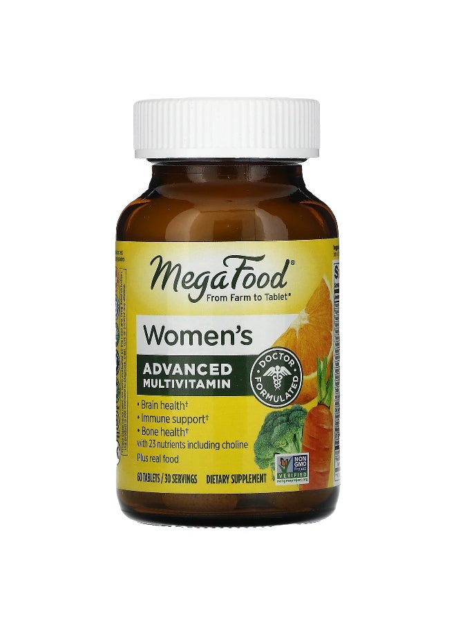 MegaFood, Women's Advanced Multivitamin, 60 Tablets