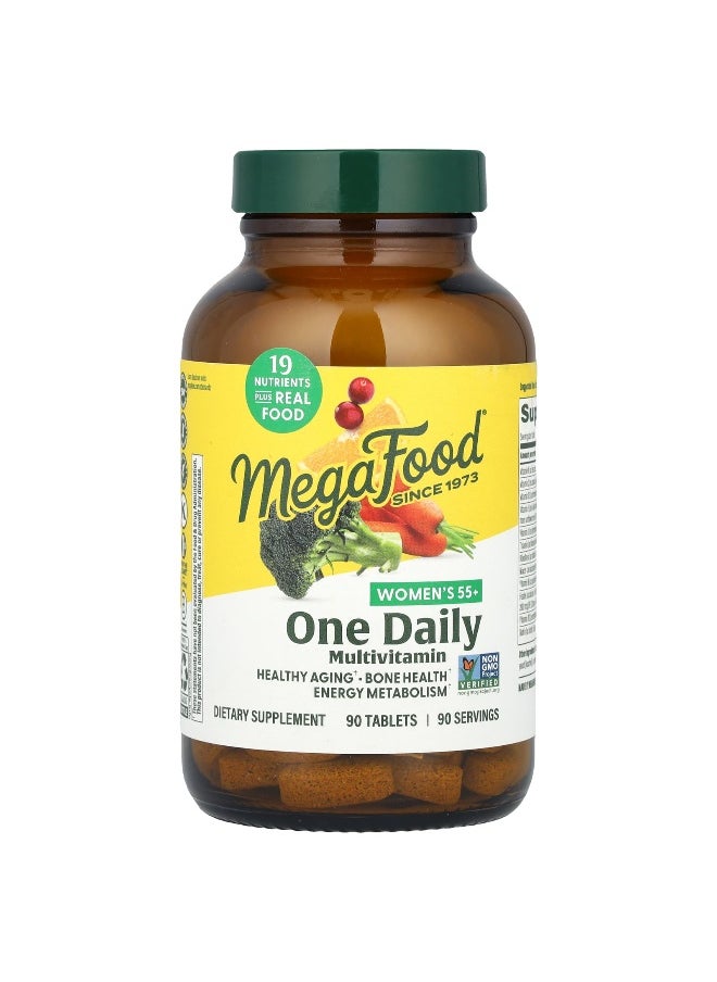MegaFood, Women's 55+, One Daily Multivitamin, 90 Tablets