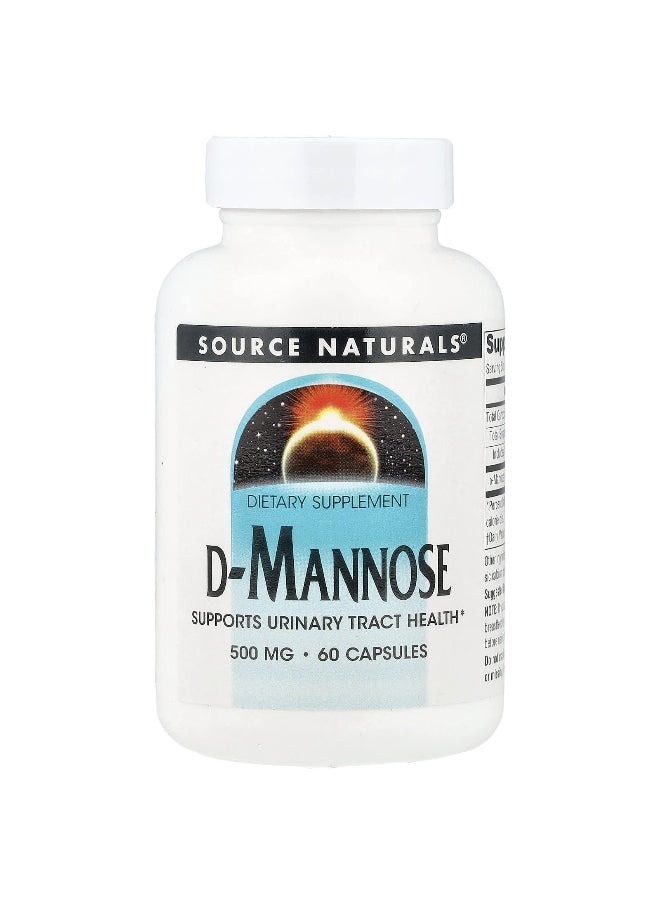 Source Naturals, D-Mannose, 60 Capsules