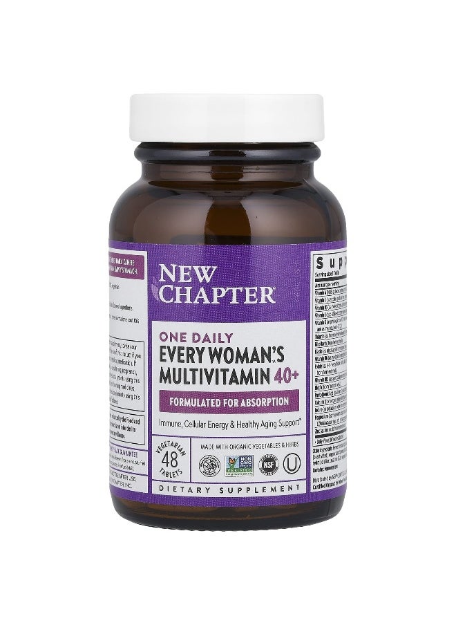 New Chapter, Every Woman's One Daily 40+ Multivitamin, 48 Vegetarian Tablets