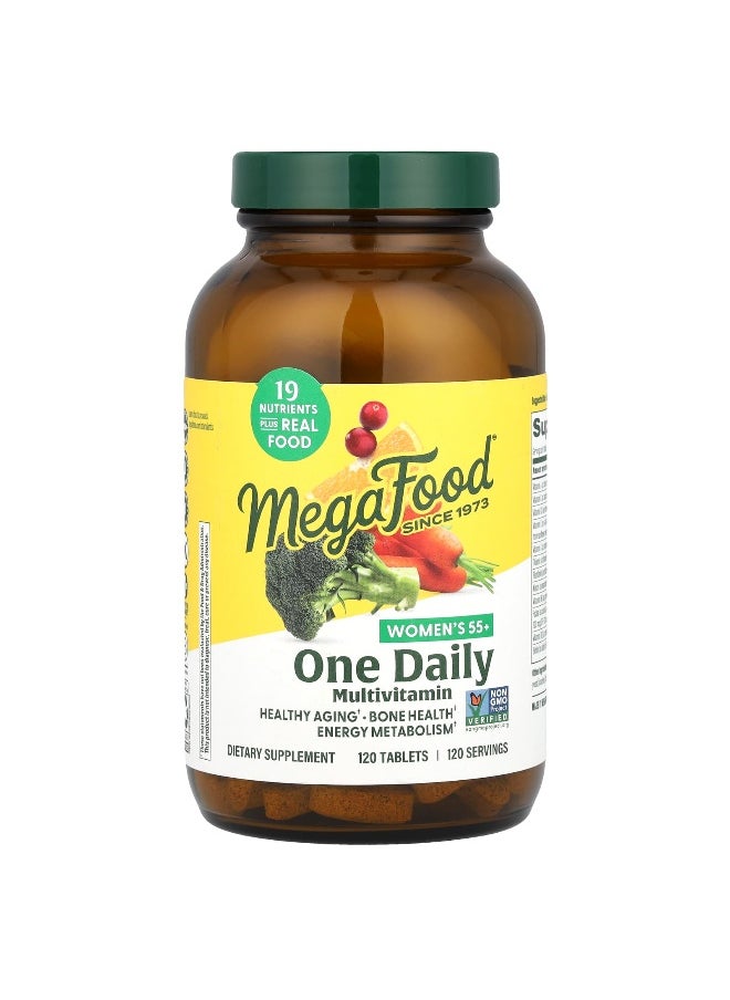 MegaFood, Women's 55+, One Daily Multivitamin, 120 Tablets