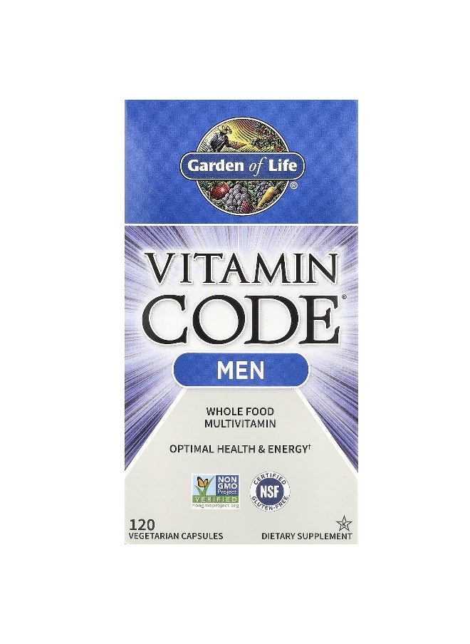 Garden of Life, Vitamin Code®, Whole Food Multivitamin for Men, 120 Vegetarian Capsules