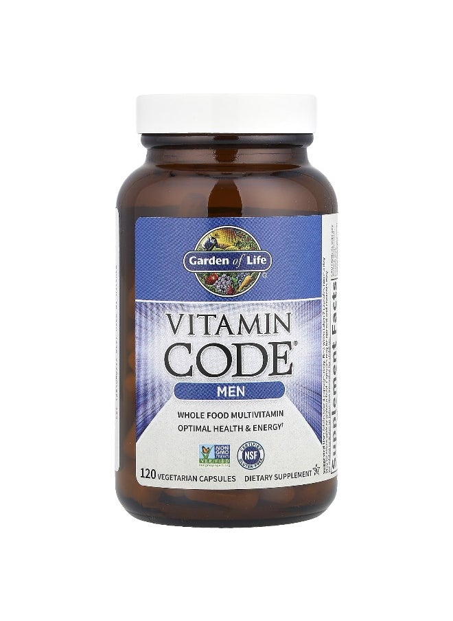 Garden of Life, Vitamin Code®, Whole Food Multivitamin for Men, 120 Vegetarian Capsules