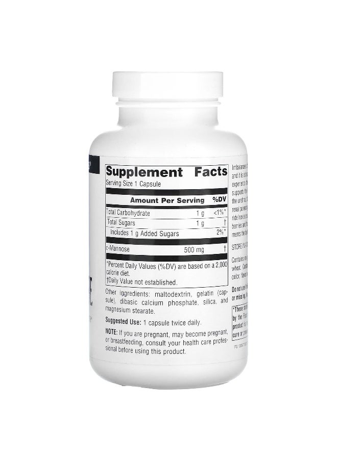 Source Naturals, D-Mannose, 500 mg, 120 Capsules