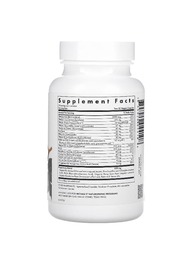Michael's Naturopathic, Teen Girls Multivitamin, 60  Vegetarian Capsules