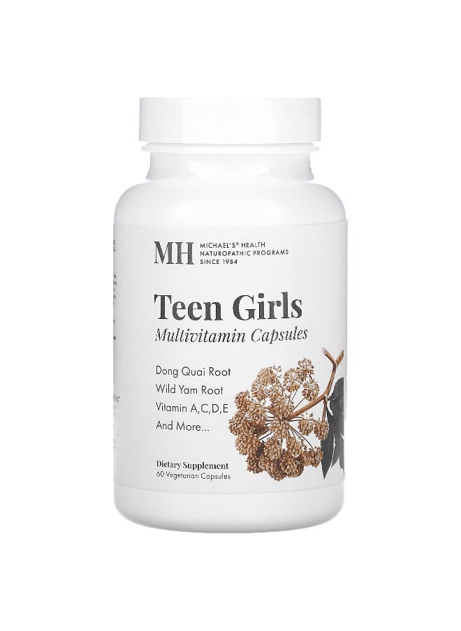 Michael's Naturopathic, Teen Girls Multivitamin, 60  Vegetarian Capsules