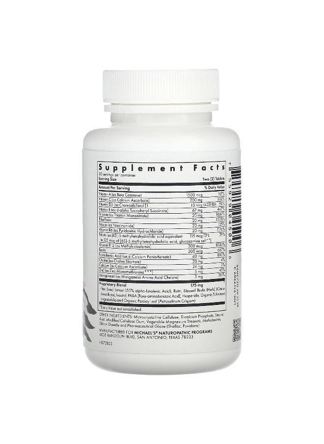 Michael's Naturopathic, Pre-Teen Girls Multivitamin, 60 Vegetarian Tablets