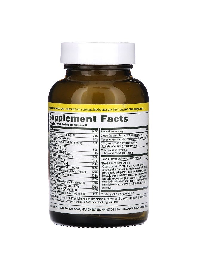 MegaFood, Men 40+ One Daily Multivitamin, 30 Tablets