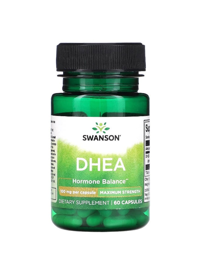 Swanson, DHEA, 100 mg, 60 Capsules