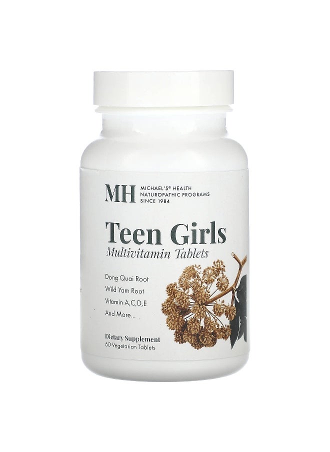 Michael's Naturopathic, Teen Girls Multivitamin, 60 Vegetarian Tablets
