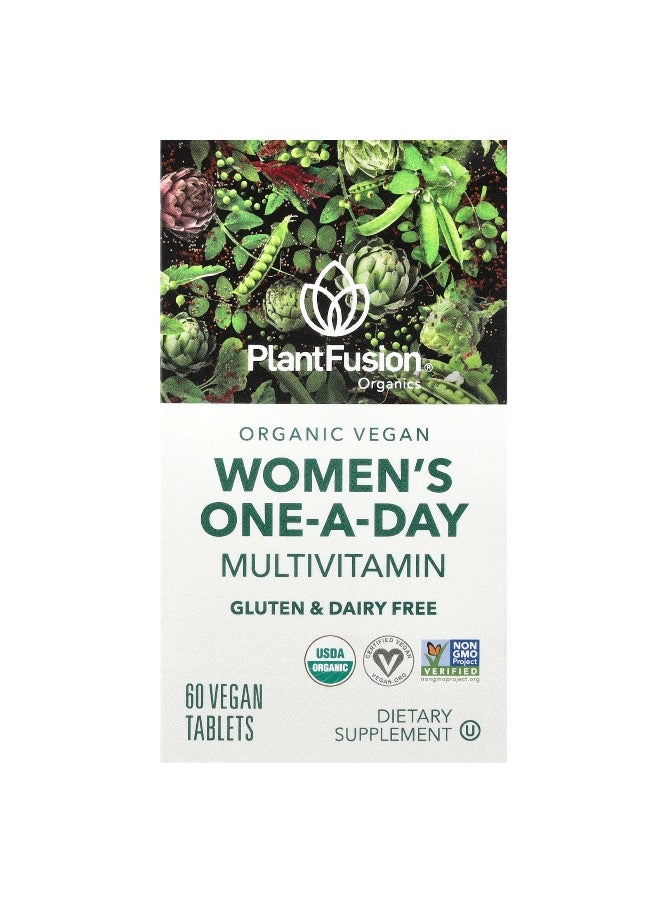 PlantFusion, Women's One-A-Day Mutivitamin, 60 Vegan Tablets