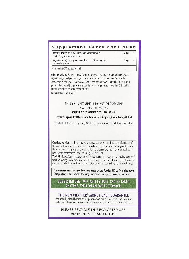 New Chapter, Women's Advanced Multivitamin, 120 Vegetarian Tablets