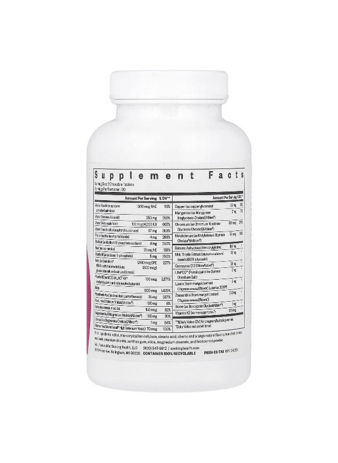 Seeking Health, Prenatal Essentials, 60 Chewable Tablets