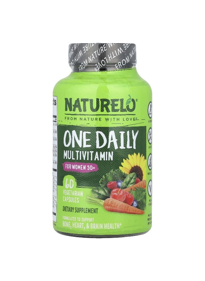 NATURELO, One Daily Multivitamin, For Women 50+, 60 Vegetarian Capsules