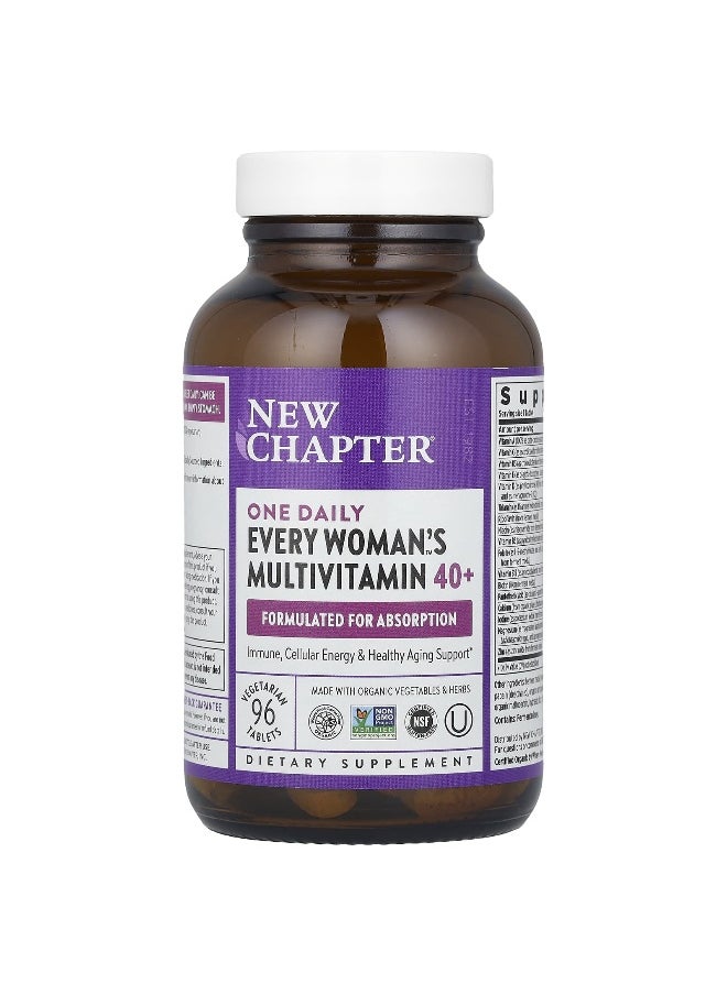 New Chapter, One Daily Every Woman's Multivitamin™ 40+, 96 Vegetarian Tablets