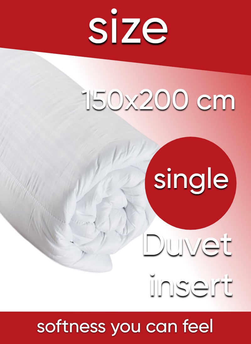 REDTOMMY Soft Solid Queen Size Duvet Insert Microfiber White 150x200cm