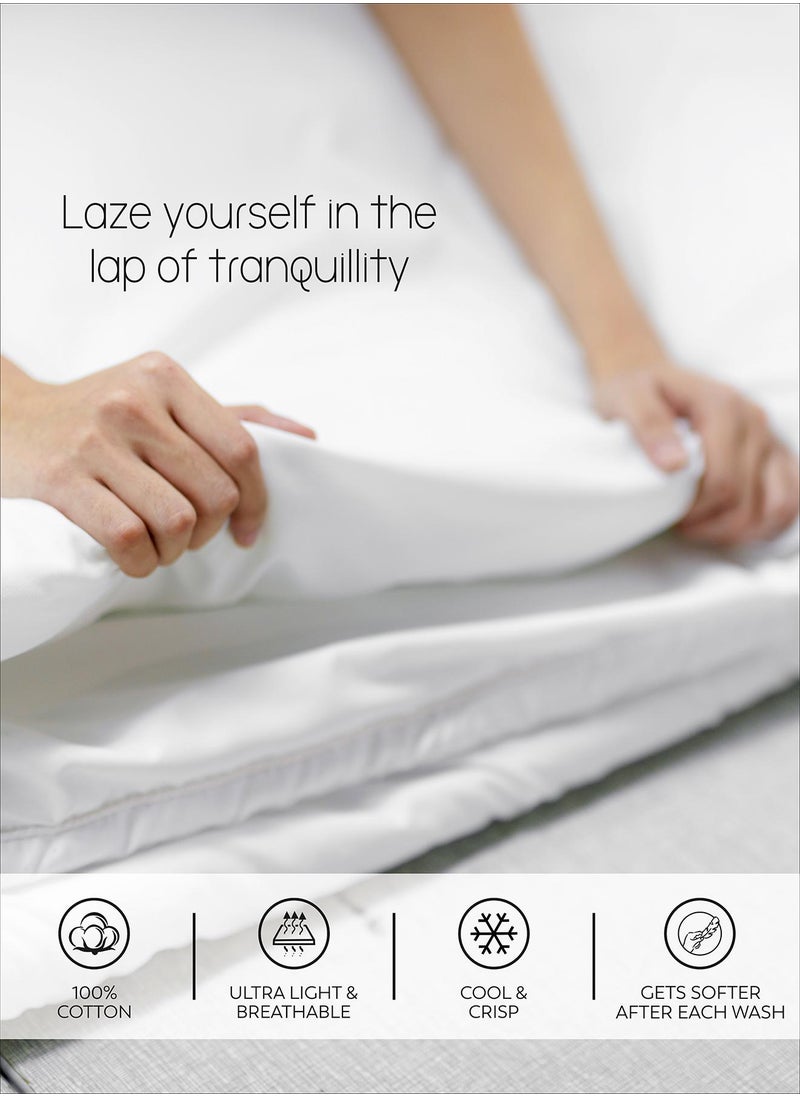 Solid 1 Fitted Sheet Double Cotton Navy 200x120cm