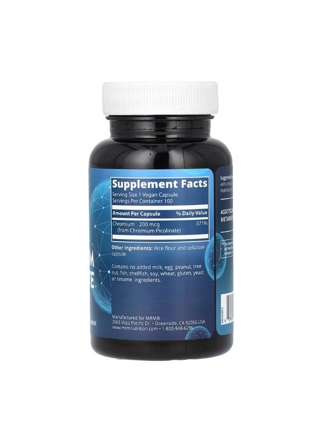 Chromium Picolinate 100 Vegan Capsules