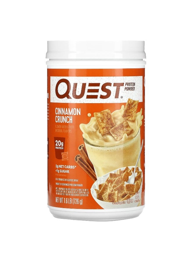 Quest Nutrition, Protein Powder, Cinnamon Crunch, 1.6 lb (726 g)
