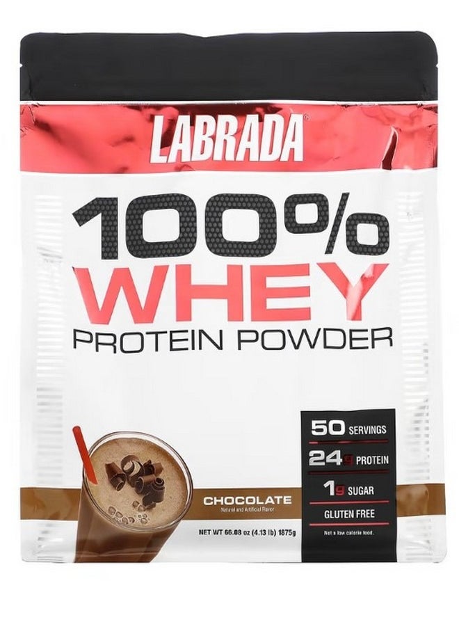 100% Whey Protein Powder Chocolate 4.13 lbs 1875 g