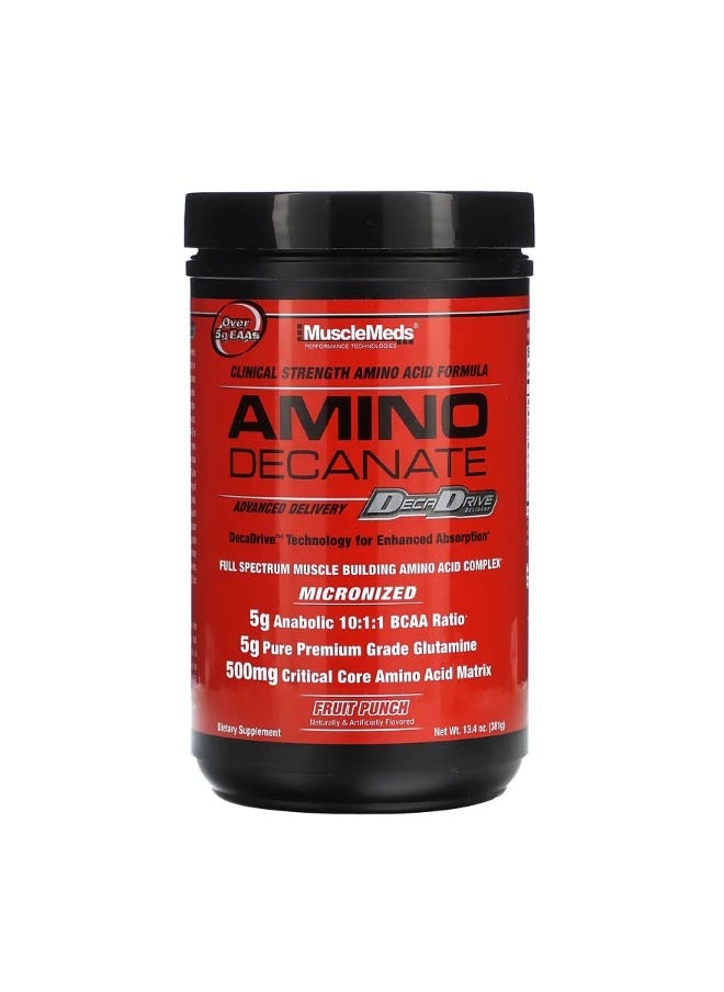 Amino Decanate Fruit Punch 13.4 oz 381 g
