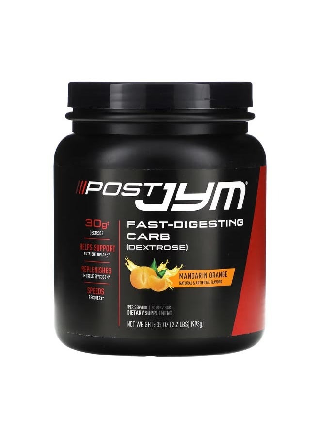 Post JYM Fast Digesting Carb Mandarin Orange 2.2 lbs 993 g
